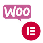 Woo Commerce y Elementor logos