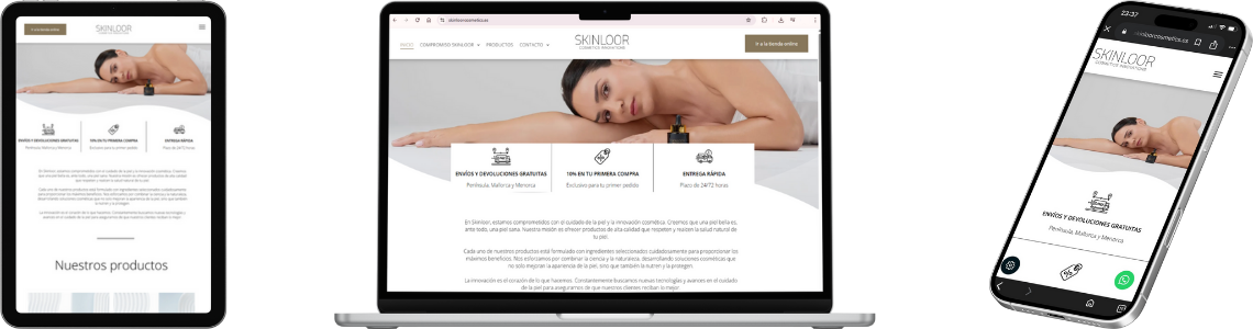 mock up skinloor web